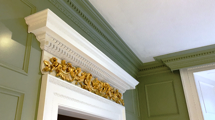panelling around archway
