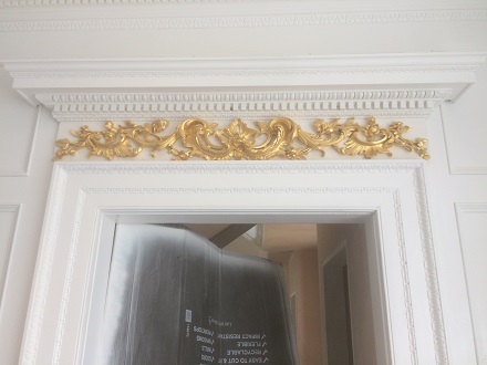 specially made archway with fancy detailing