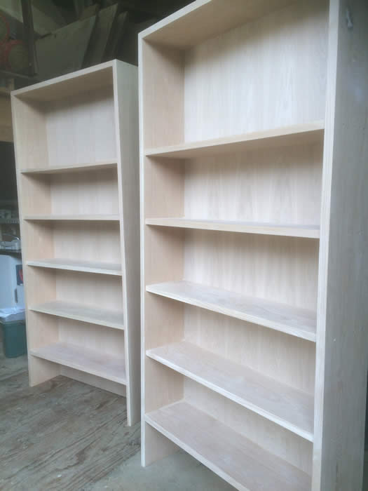 lovingly hand made oak bookcases by the wall panelling experts