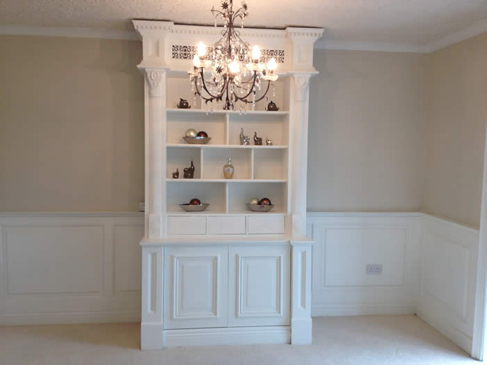 bookcase by wall panelling experts