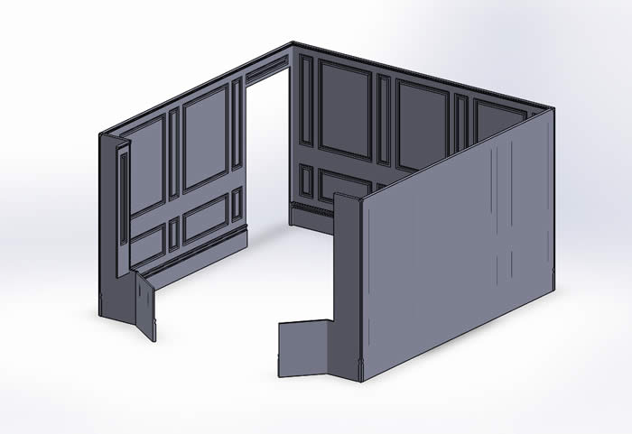 personalised panelling drawings by wall panelling experts