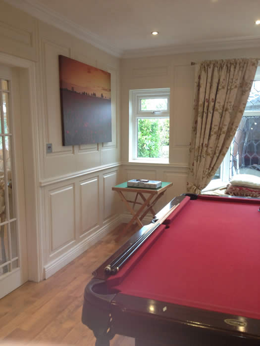 wall paneling garage conversion south wales