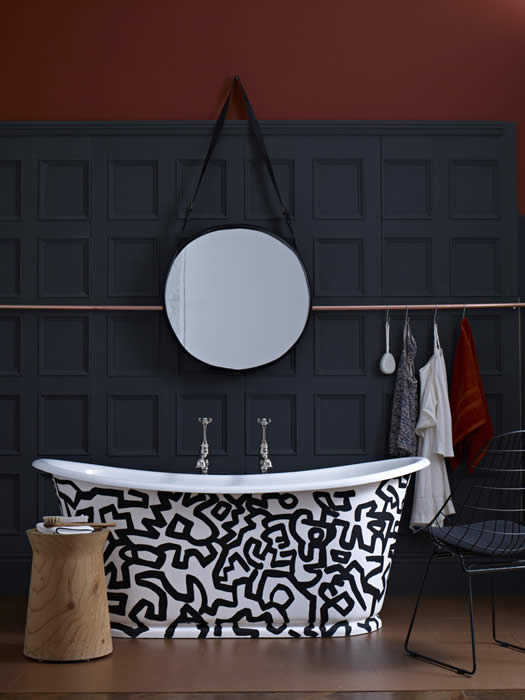 bathroom wall paNELLING feature wall