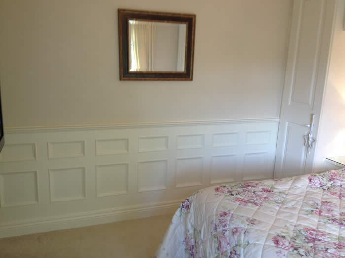 bedroom panelling acorn cottage