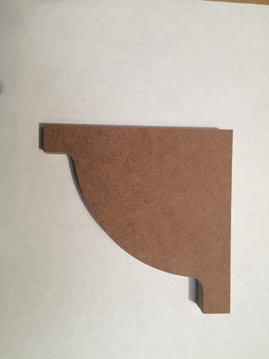brackets for shelving with panelling