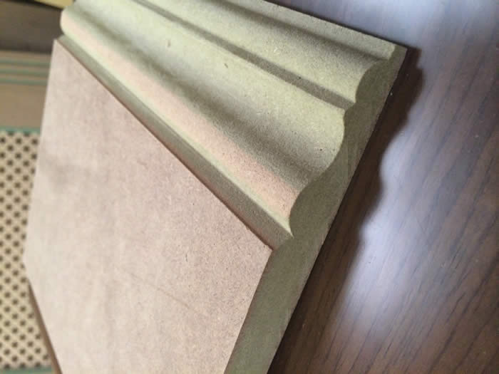 close up of our high quality ogee skirting