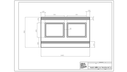 Dimensions for Wall B
