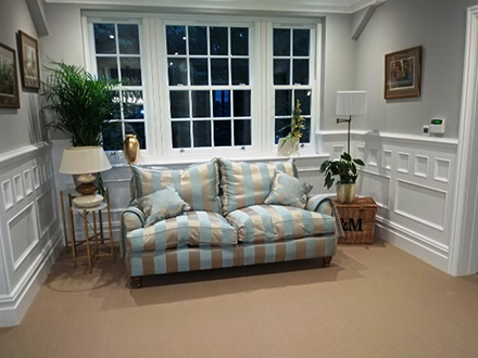 wall panelling for landing made in Britain for home in cheshire