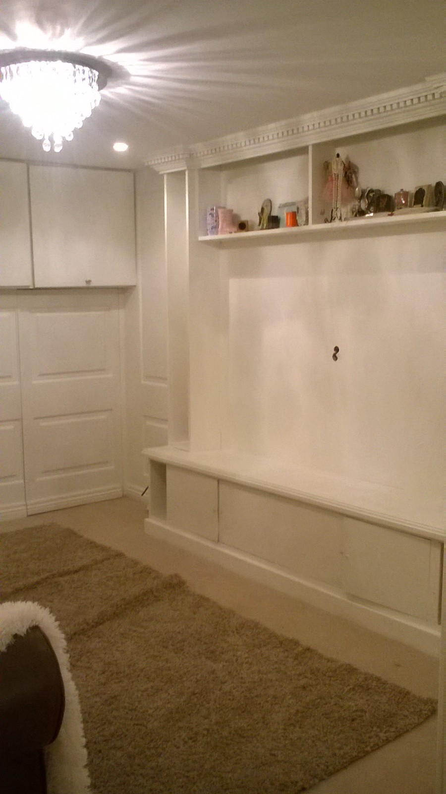 basement conversion with fancy media surround