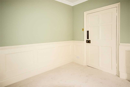 panelling next to door