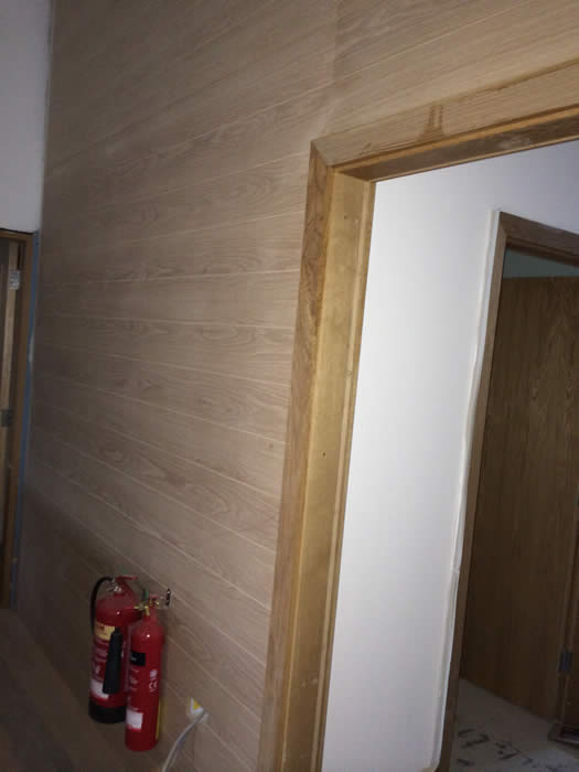 majestic wines 12mm oak veneer tongue and groove panelling