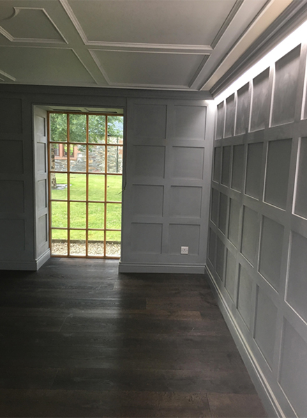 panelling next to door