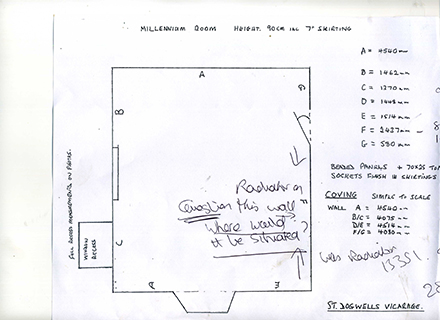 Measurements provided by us or customer