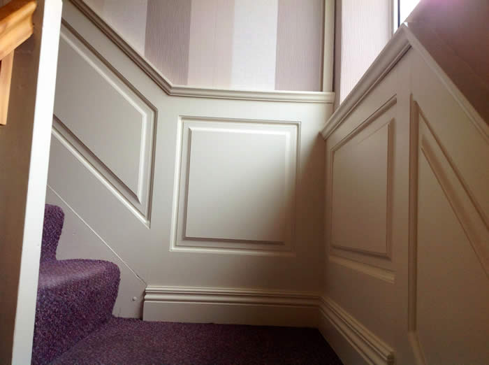 stairs panelling by wall panelling experts uk