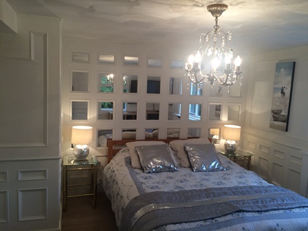 bedroom beaded panelling