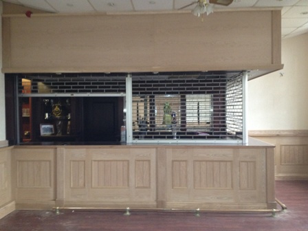 oak panelling for a bar