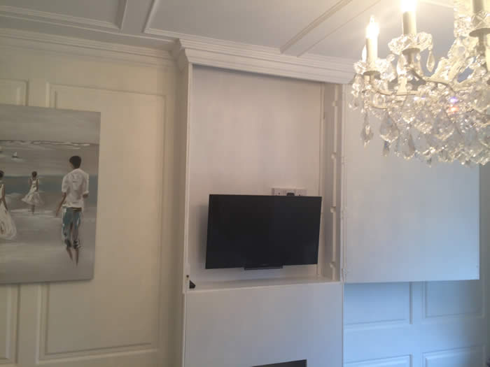 feature wall and hide tv