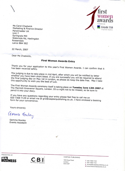 Wall Panelling Ltd awards