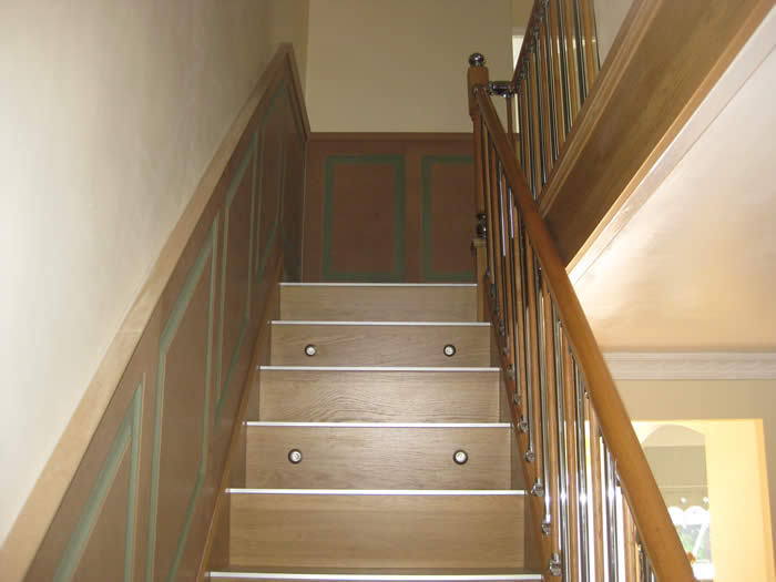 stairs wall panelling by wall panelling experts