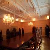 Gorgeous beaded dining room wall panelling by the uks leading wall apnelling experts made in Britain
