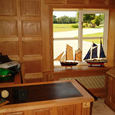 oak wall panelling for study made in Britain