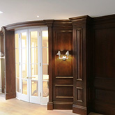 oak wall panels for belgravia london finished in a rich dark colour