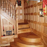 staircase oak wall panelling by wallpanelling made in britain Home in staffordshire