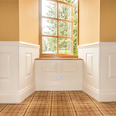 close up georgian panelling under and around window made in Britain